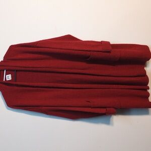 Anthropologie JOHN + JENN Red Knit Long Line Cardigan, Size XL